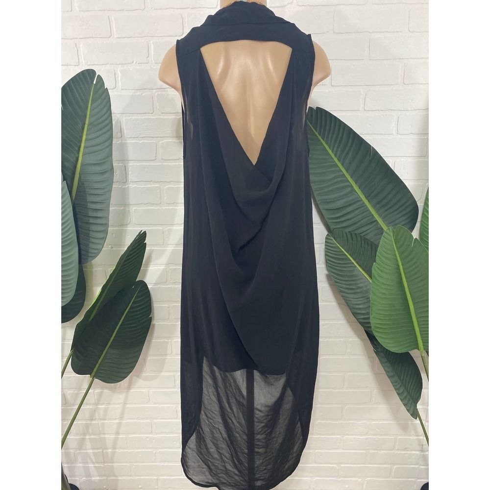 Topshop chiffon hi-lo shirt dress
